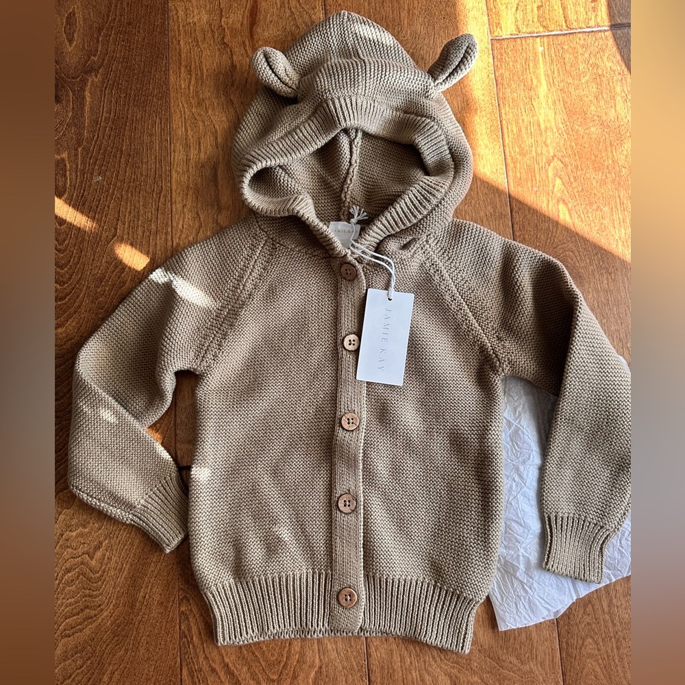 New Jamie Kay Bear Cardigan - 2Y